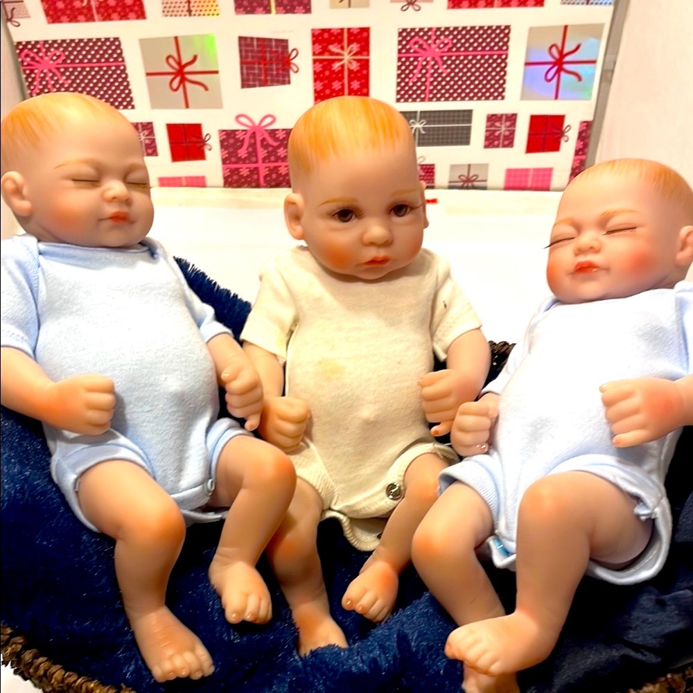 Reborn Lifelike Dolls Blue and Cream Collection